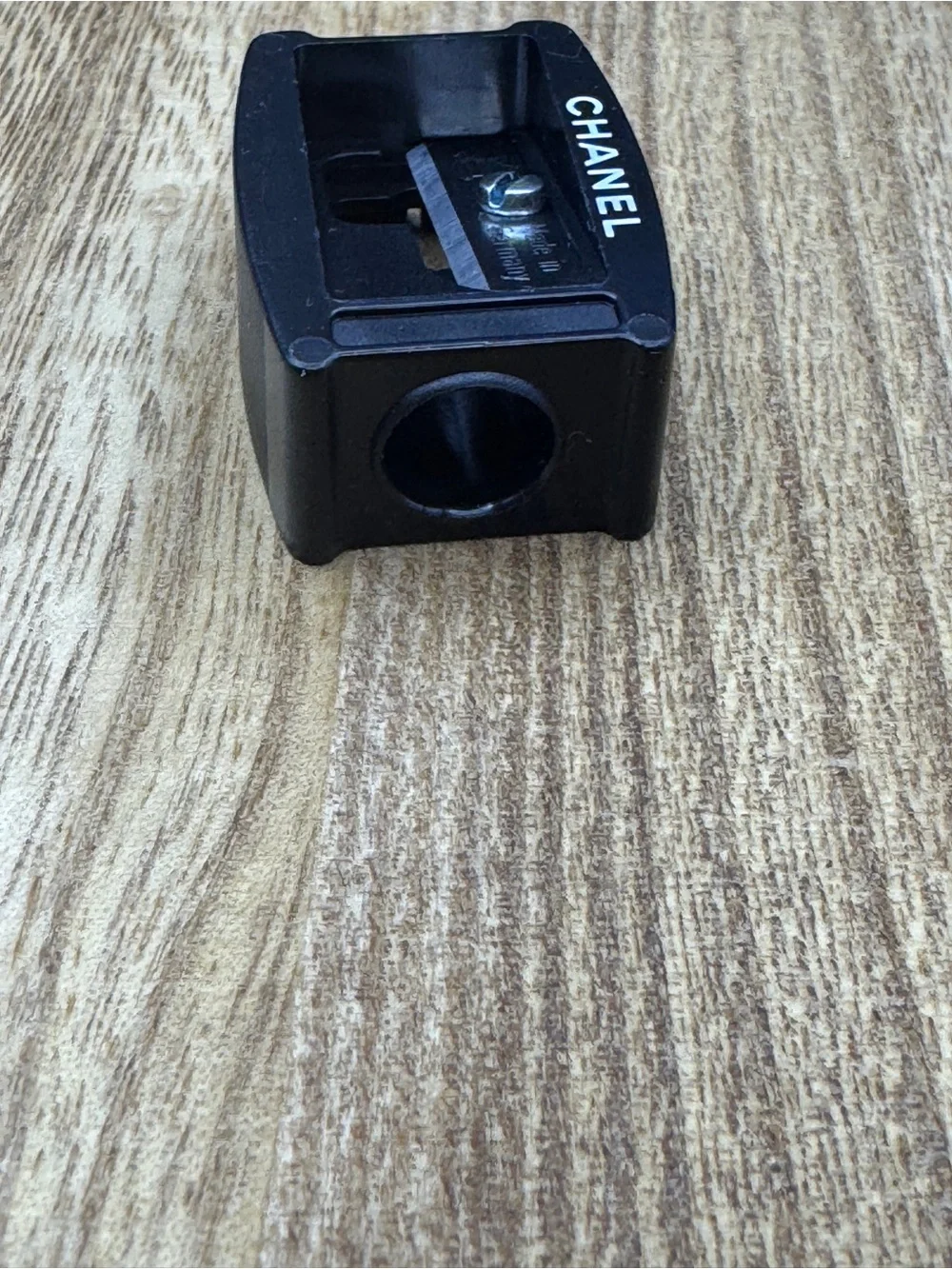 CHANEL Black Compact Pencil Sharpener For Lips or Eye Pencils